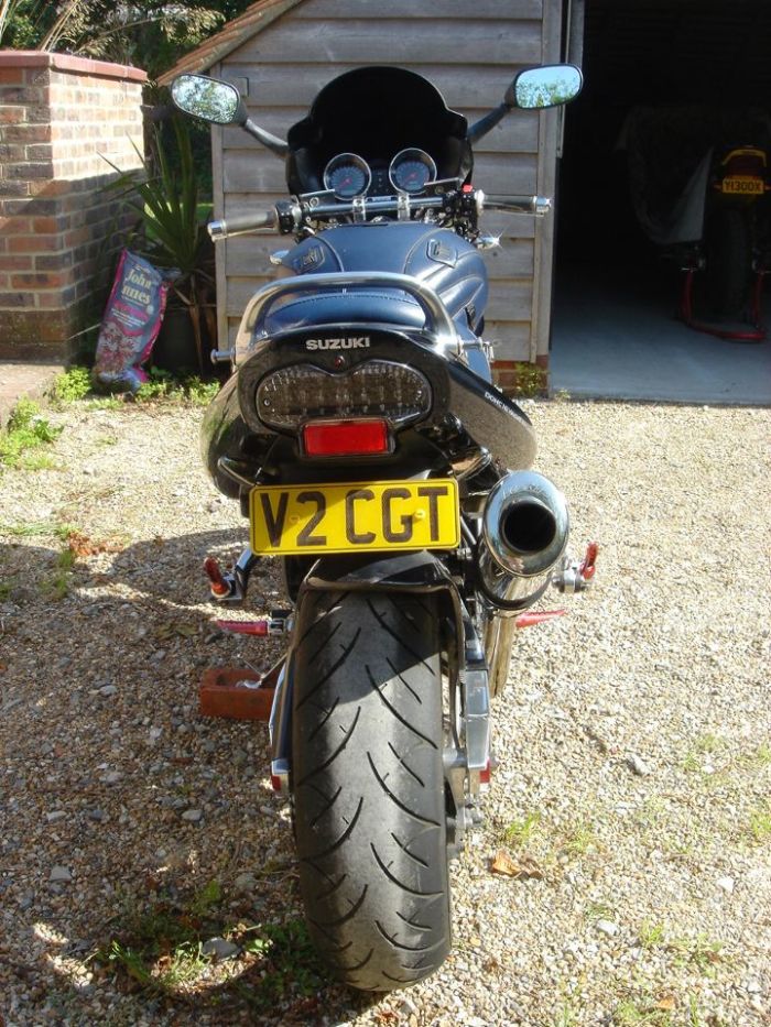 Suzuki Bandit GSF 1200 SK4 Custom Streetfighter Classic Petrol Met Dark Blue
