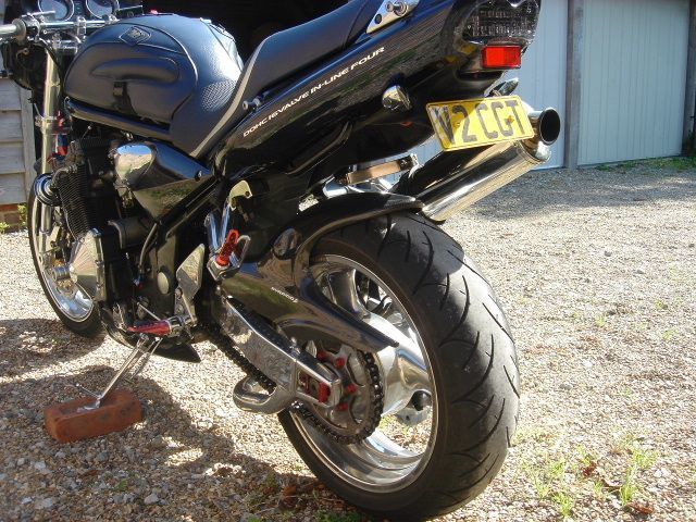 Suzuki Bandit GSF 1200 SK4 Custom Streetfighter Classic Petrol Met Dark Blue