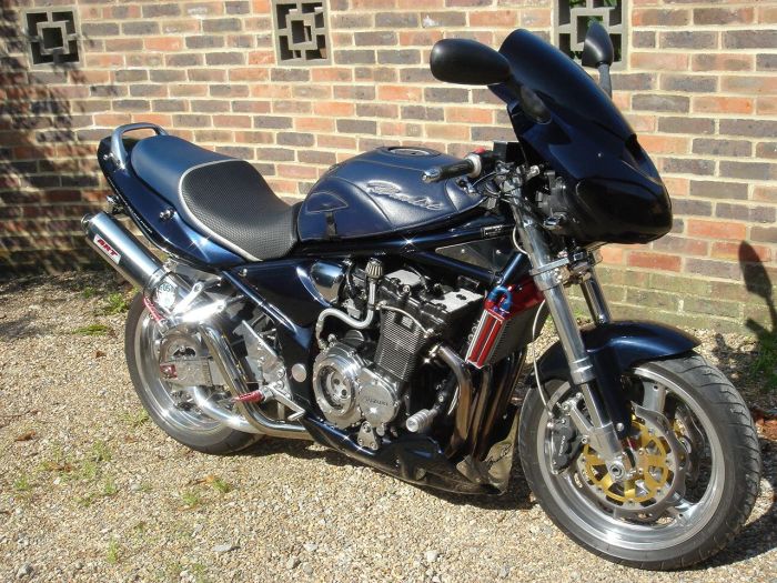 Suzuki Bandit GSF 1200 SK4 Custom Streetfighter Classic Petrol Met Dark Blue