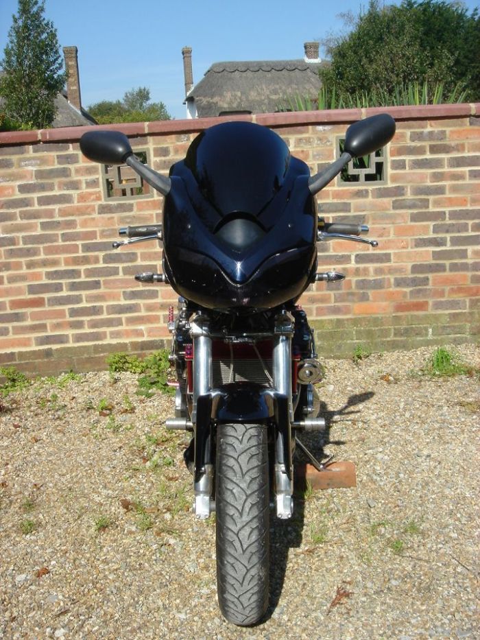 Suzuki Bandit GSF 1200 SK4 Custom Streetfighter Classic Petrol Met Dark Blue