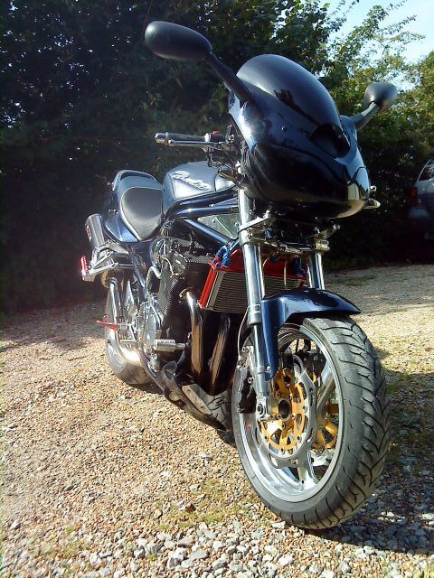Suzuki Bandit GSF 1200 SK4 Custom Streetfighter Classic Petrol Met Dark Blue
