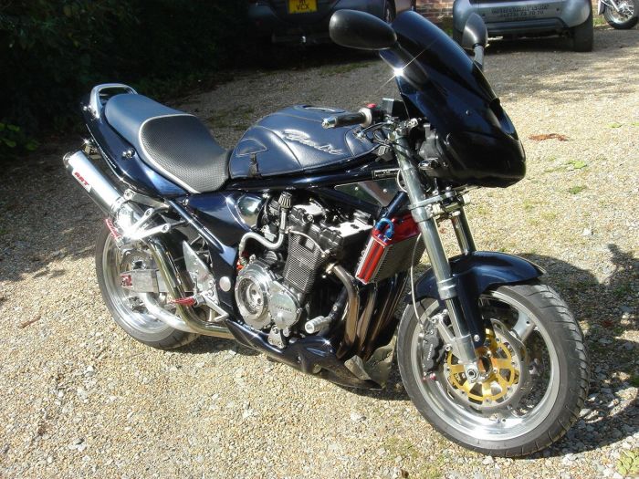 Suzuki Bandit GSF 1200 SK4 Custom Streetfighter Classic Petrol Met Dark Blue