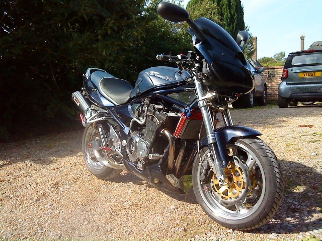 Suzuki Bandit GSF 1200 SK4 Custom Streetfighter Classic Petrol Met Dark Blue