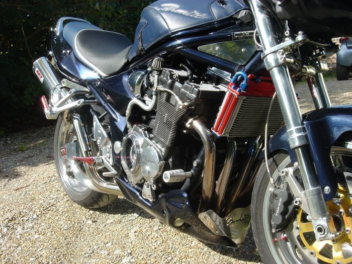 Suzuki Bandit GSF 1200 SK4 Custom Streetfighter Classic Petrol Met Dark Blue